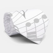 Muzieknotitieblad Music Stropdas (Opgerold)