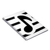 muzieknotitieboek. notitieboek (Rechterzijde)