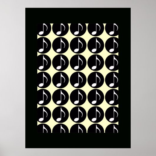 muzieknotitiedecor poster (Voorkant)