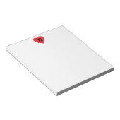 Muzieknotitiehart Notitieblok (Schuin)