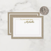 Muzieknotitiekaart met inscriptie Treble Clef Notitiekaartje (Voorkant / Achterkant in situ)