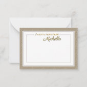 Muzieknotitiekaart met inscriptie Treble Clef Notitiekaartje (Voorkant)