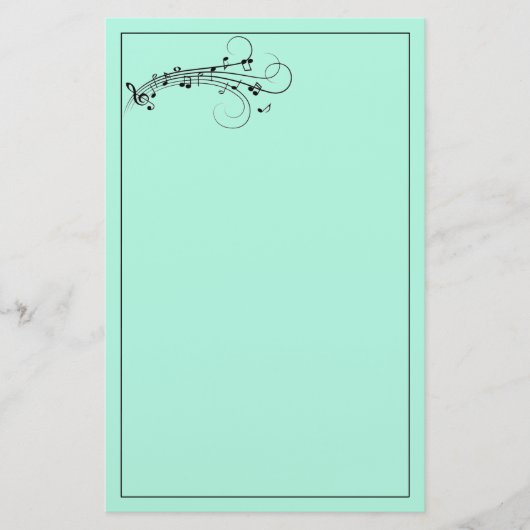 Muzieknotitiepapier Briefpapier (Voorkant)