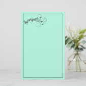 Muzieknotitiepapier Briefpapier (Staand voorkant)