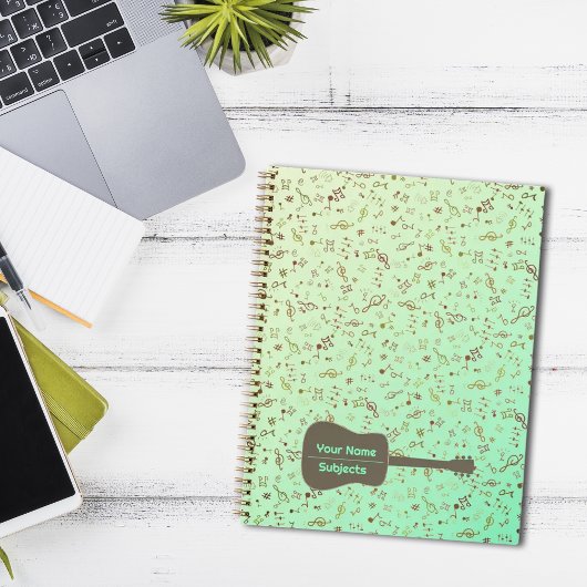 Muzieknotitiepatroon, Notitieboek