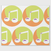 Muzieknotitiepictogram Cadeaupapier (Vlak)