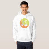 Muzieknotitiepictogram Hoodie (Voorkant volledig)