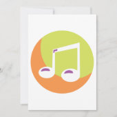 Muzieknotitiepictogram Kaart (Voorkant)