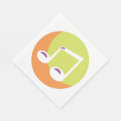 Muzieknotitiepictogram Servet (Hoek)