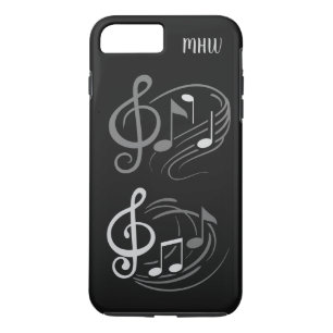 Muzieknotities Aangepaste monogram telefoondoosjes Case-Mate iPhone Case