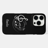 Muzieknotities, aangepaste telefoonnummers Case-Mate iPhone case (Achterkant (horizontaal))