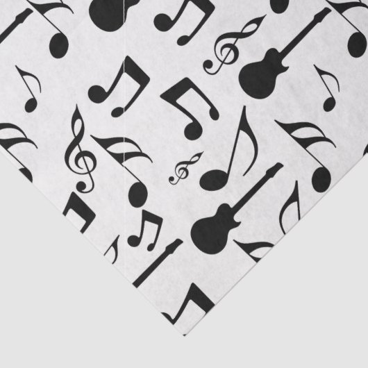 Muzieknotities - Blad muziekontwerp Tissuepapier (Detail)