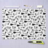 Muzieknotities - Blad muziekontwerp Tissuepapier (Craft)