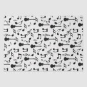 Muzieknotities - Blad muziekontwerp Tissuepapier (Voorkant)