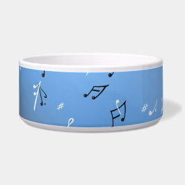 Muzieknotities Blue Moon Ceramic Pet Bowl Voerbakje