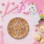 Muzieknotities — Caramel Tan, Multi Papieren Bordje (Feest)