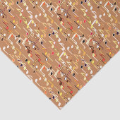 Muzieknotities — Caramel Tan, Multi Tissuepapier (Detail)