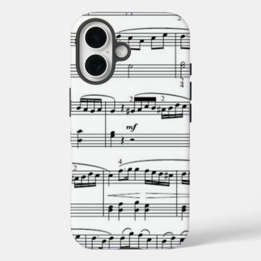 muzieknotities Case-Mate iPhone case (Achterkant)