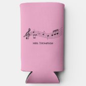 Muzieknotities Choir Teacher Custom Music Roze Seltzer Blikjeskoeler (Voorkant)