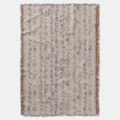 muzieknotities deken (Voorkant Verticaal)