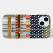 muzieknotities en strepen patroonkoel Case-Mate iPhone case (Achterkant (horizontaal))