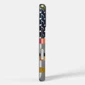 muzieknotities en strepen patroonkoel Case-Mate iPhone case (Achterkant / Rechts)