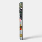 muzieknotities en strepen patroonkoel Case-Mate iPhone case (Achterkant / Links)