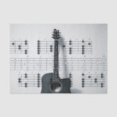 Muzieknotities Guitar Tissue Paper Tissuepapier (Voorkant)