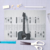 Muzieknotities Guitar Tissue Paper Tissuepapier (Craft)