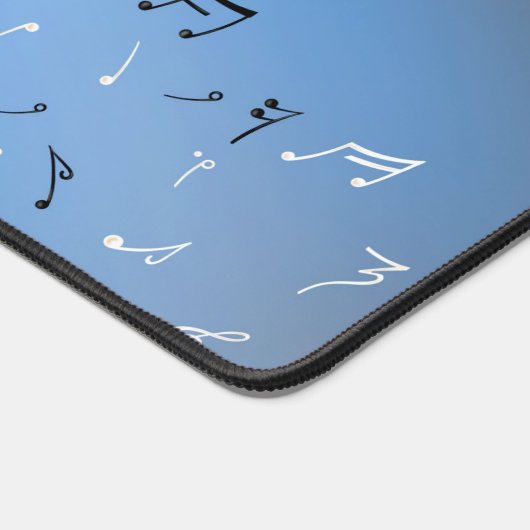 Muzieknotities in het bewegingsapparaat bureaumat (Hoek)