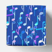 Muzieknotities — indigo blauw, multi bedankdoosjes (Bovenkant)