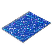 Muzieknotities — indigo blauw, multi notitieboek (Linkerzijde)
