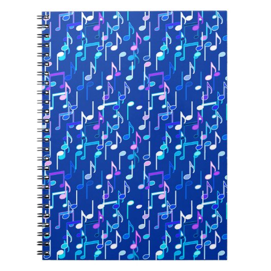 Muzieknotities — indigo blauw, multi notitieboek (Voorkant)