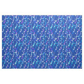 Muzieknotities — indigo blauw, multi stof (Fat Quarter)