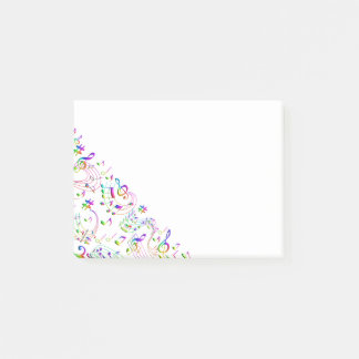 Muzieknotities kleurig post-it® notes