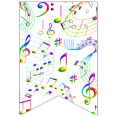Muzieknotities kleurig vlaggetjes (Eerste vlag)