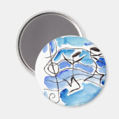 Muzieknotities Kom naar het leven Muziek voegt toe Magneet (Voorkant / Achterkant)