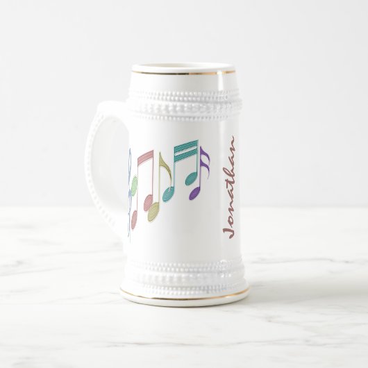 Muzieknotities Lineair Multicolor AFSTUDEREN Aange Bierpul (Voorkant links)