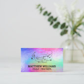 Muzieknotities Logo | Visitekaartje muziekbladen (Staand voorkant)