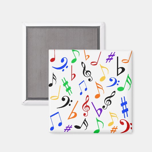 Muzieknotities Magnet - Multi (Voorkant / Achterkant)