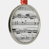muzieknotities metalen ornament (Rechts)