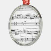 muzieknotities metalen ornament (Links)