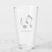 Muzieknotities Ontwerp Drink glas (Achterkant)