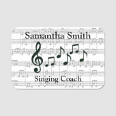 Muzieknotities Ontwerplabel Naamplaatje (Voorkant)