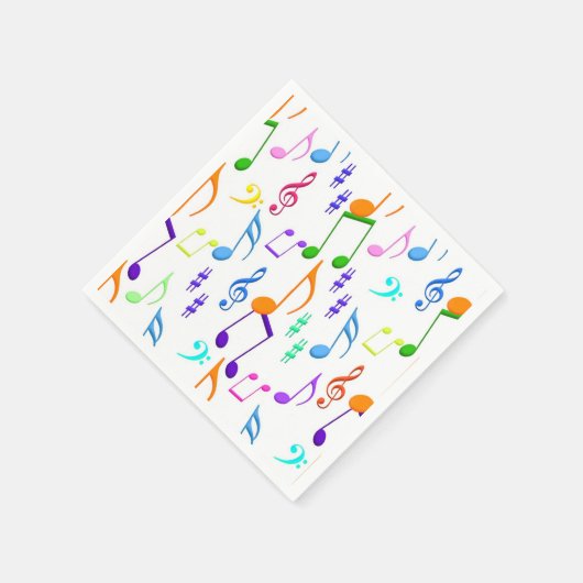 muzieknotities over wit servetten (Hoek)