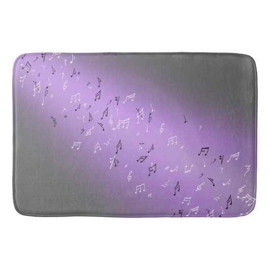 Muzieknotities Paarse gloed Bath Mat (Voorkant)