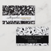 Muzieknotities Patroonkunstenaar Singing Song Visitekaartje (Voorkant / Achterkant)