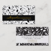 Muzieknotities Patroonkunstenaar Singing Song Visitekaartje (Voorkant / Achterkant)