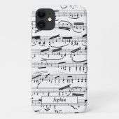 Muzieknotities Piano Sheet Aangepast Case-Mate iPhone Case (Achterkant)