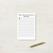 Muzieknotities Post-it® Notes (Op bureau)